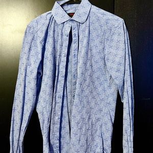 JARED LANG - S - BLUE PATTERN